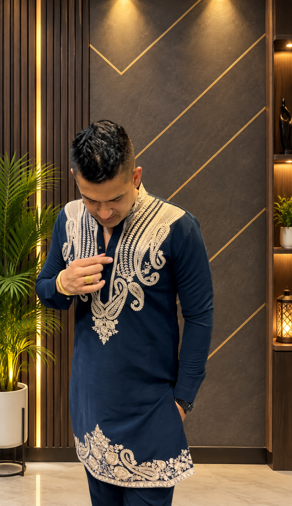 Royal Elegance – Premium Embroidered Kurta 👑